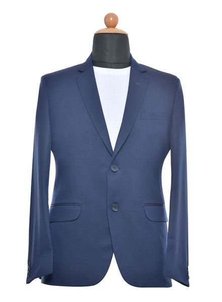 Blazer & Coats Cotton Blend Formal Wear Regular fit Single Breasted Basic Solid Regular Coat La Scoot